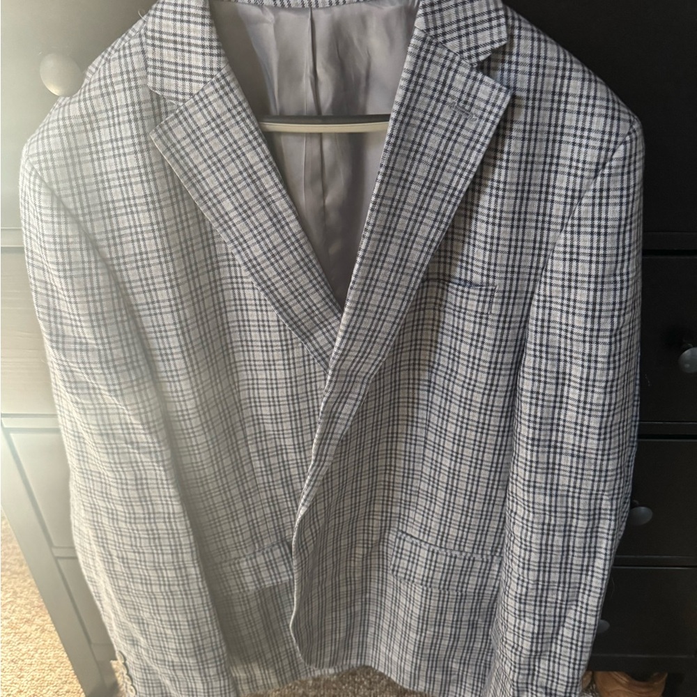 Polo by Ralph Lauren Navy Checkered Sport Coat